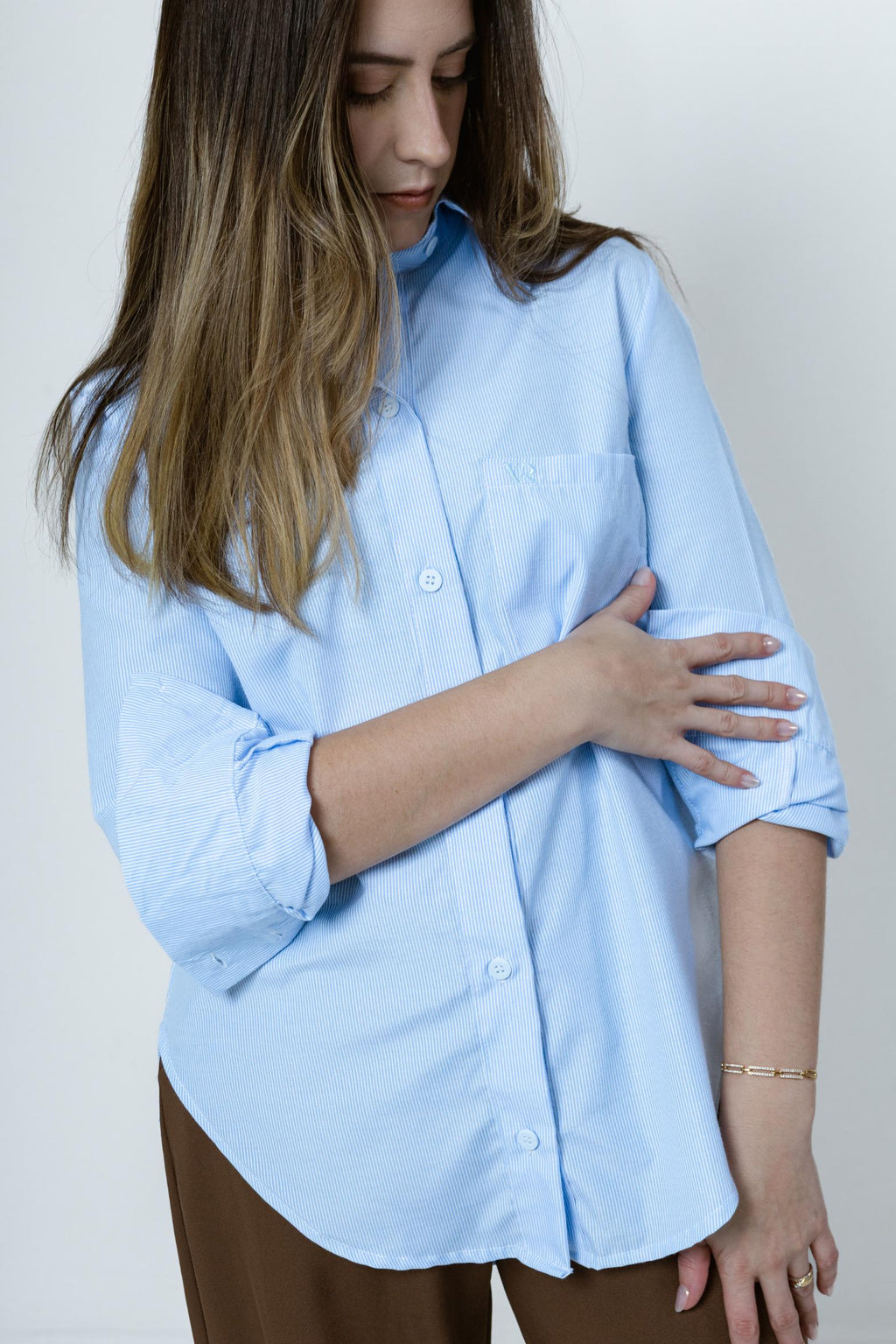 Camisa Social Tradicional Listrada Hestia