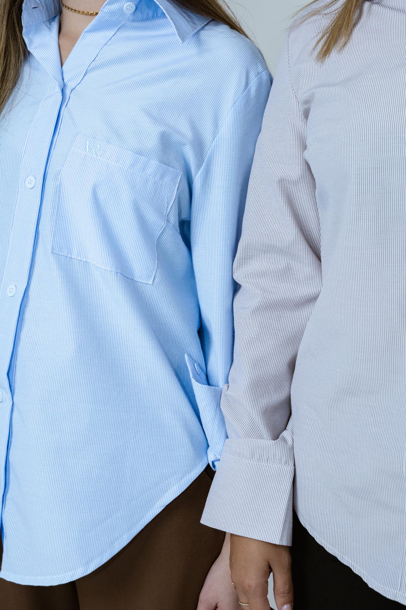 Camisa Social Tradicional Listrada Hestia