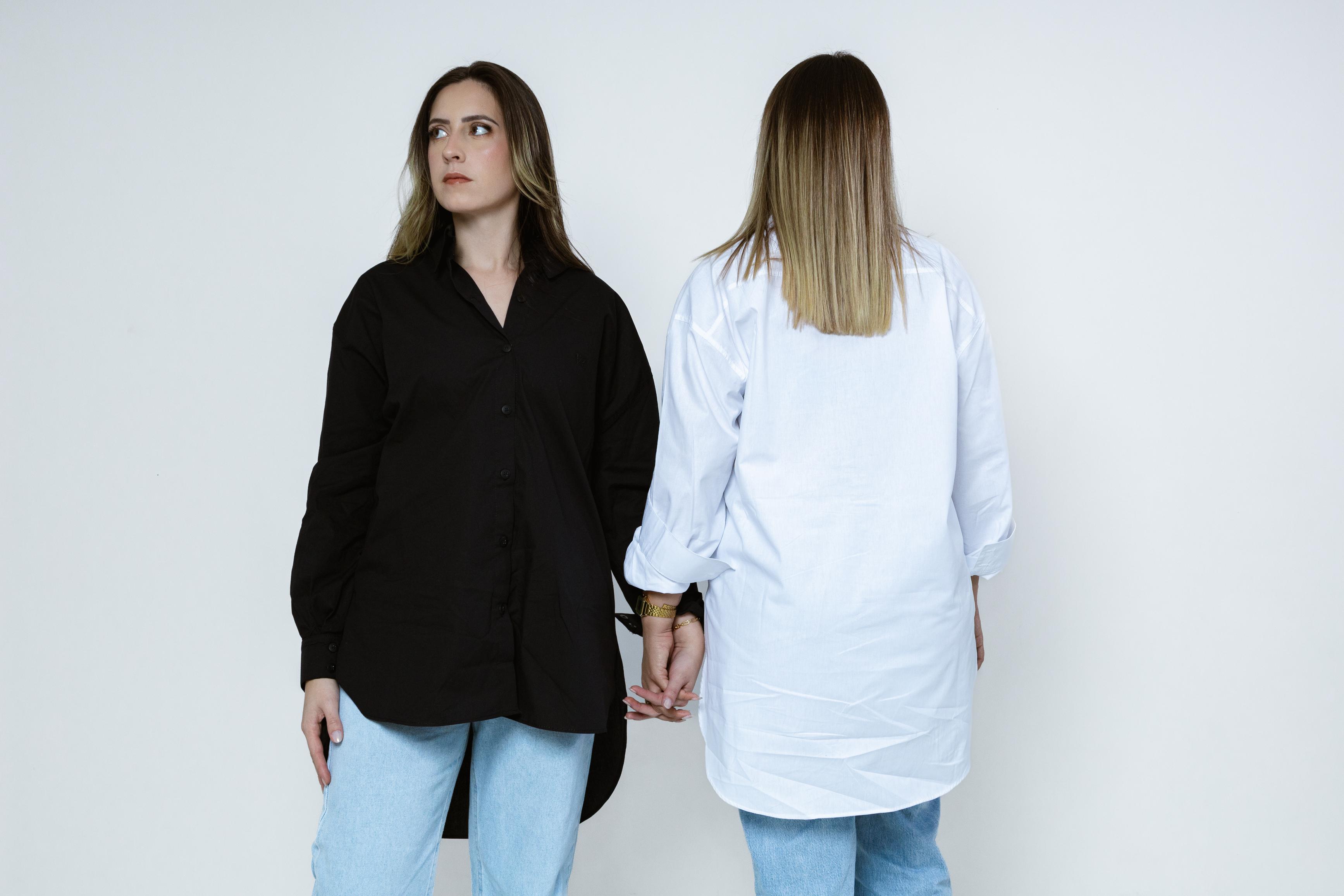 Camisa Social Oversized Tricoline Augusta