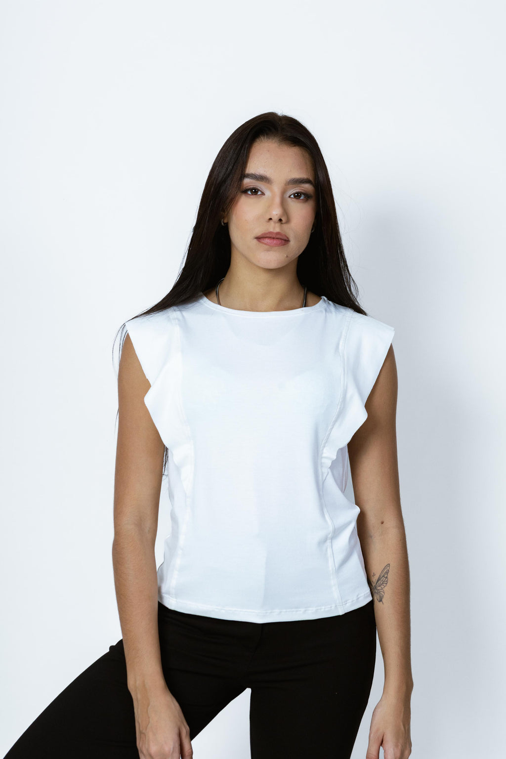 Regata Acinturada Babado Nina