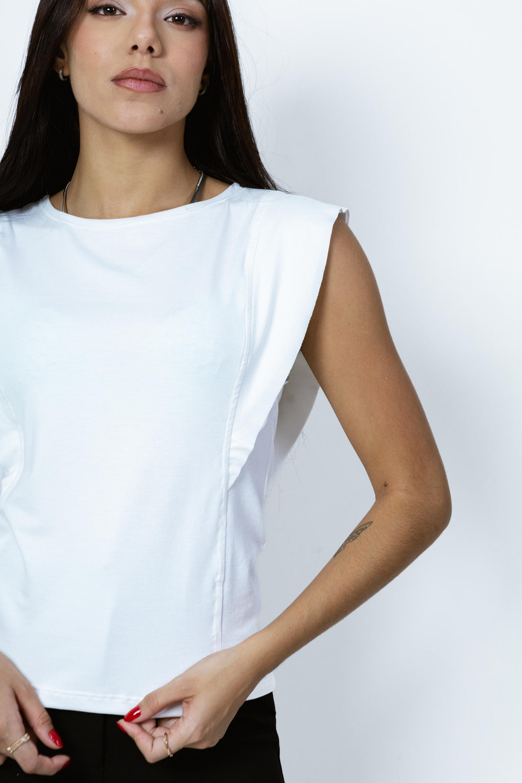 Regata Acinturada Babado Nina