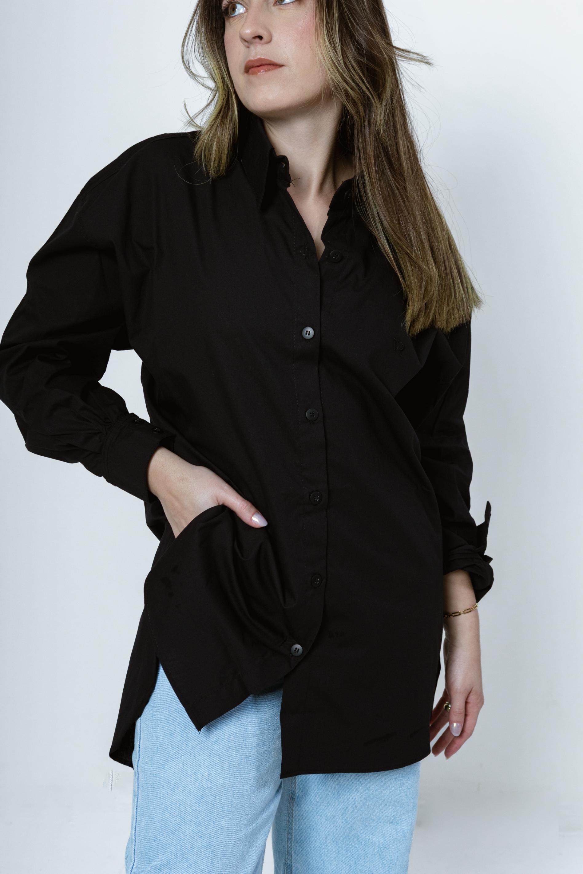 Camisa Social Oversized Tricoline Augusta