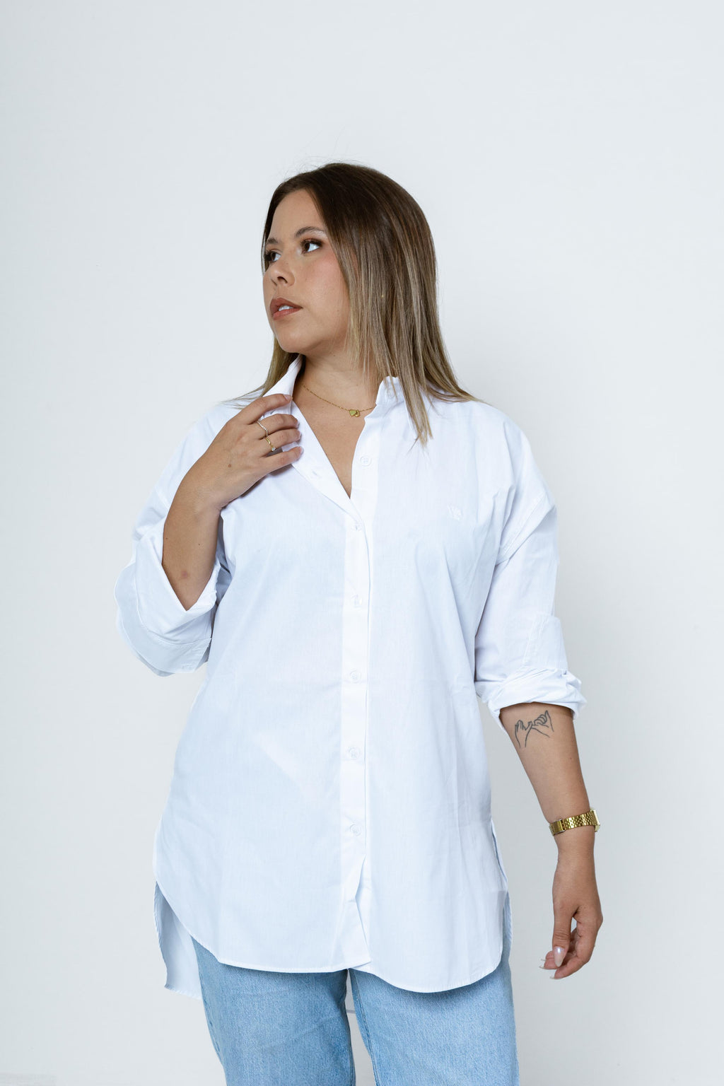 Camisa Social Oversized Tricoline Augusta