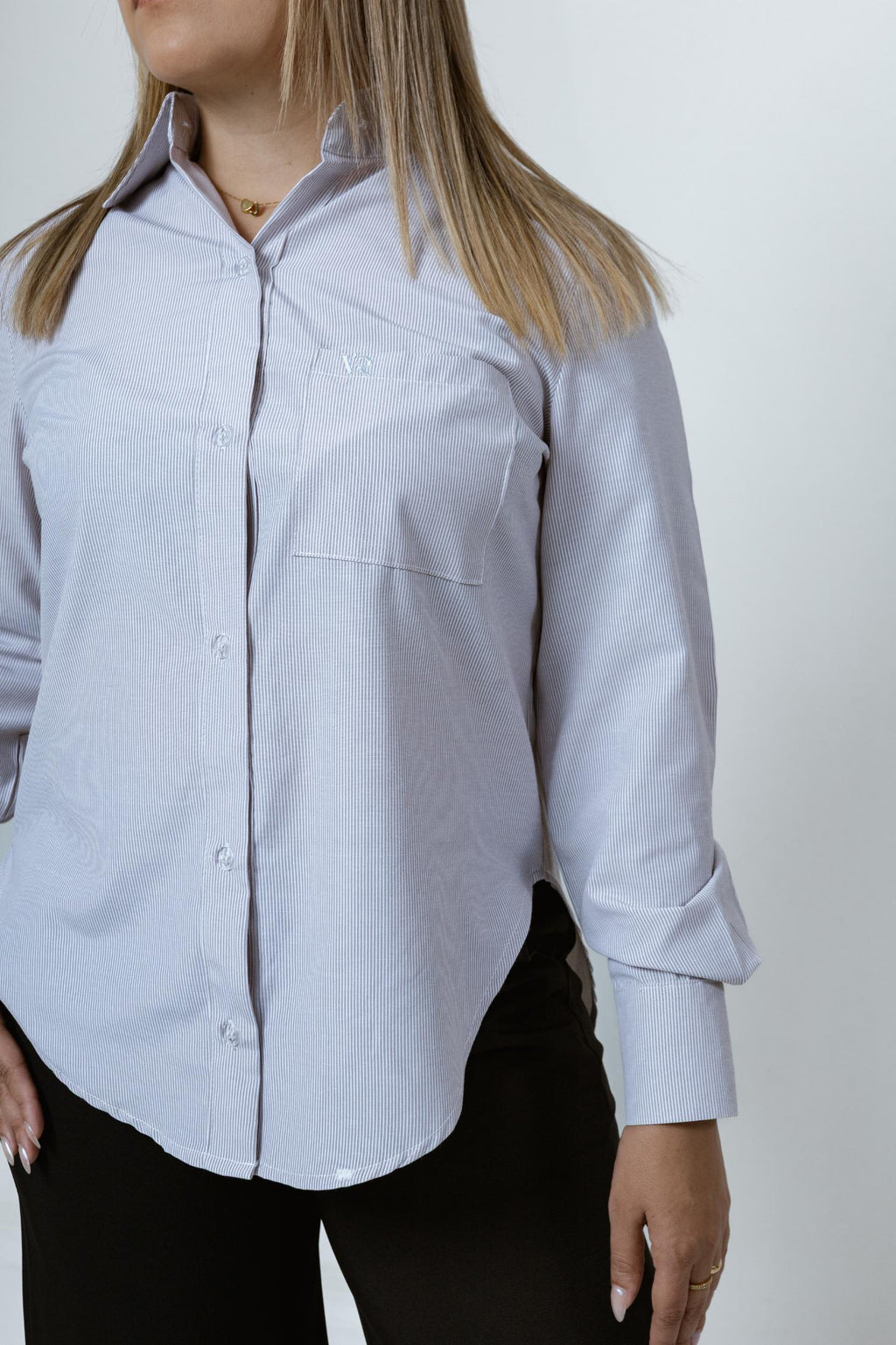 Camisa Social Tradicional Listrada Hestia