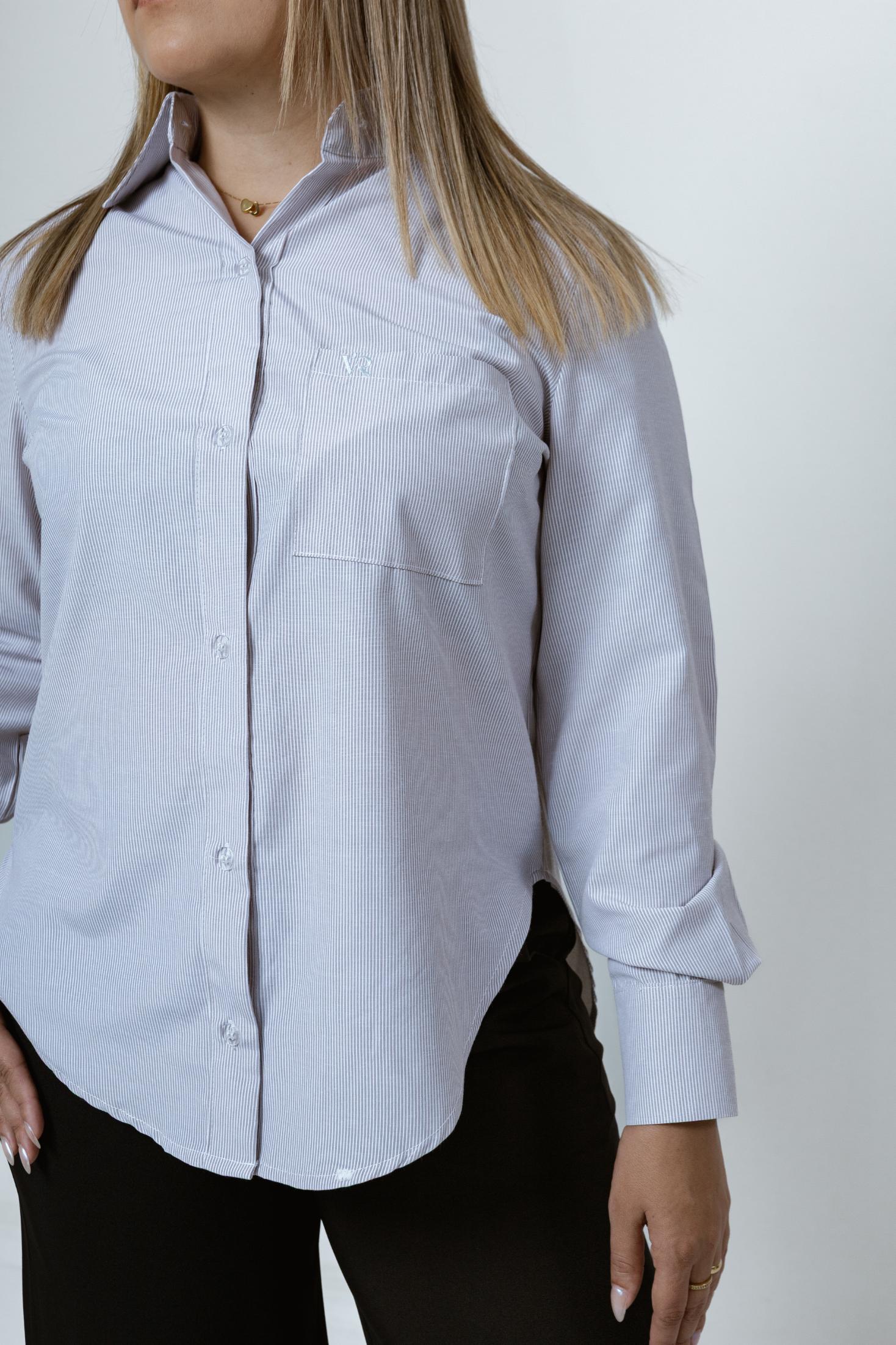 Camisa Social Tradicional Listrada Hestia